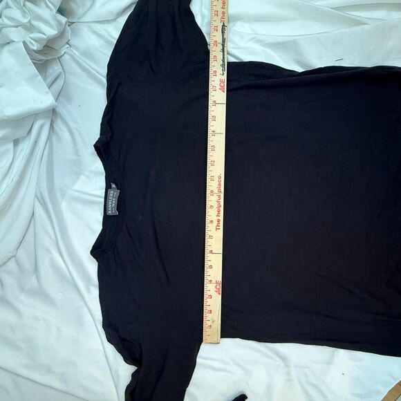 Rambler’s Way 100% Merino Wool Pullover Sweater Base Layer Black Ski Women Sz M - Picture 7 of 9